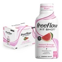 Freeflow Fit Energy Shots, Vodní meloun Rush, Přírodní kofein Boost s L- theanin, ženšen, Vitamíny, Prebiotika, Elektrolyty (6 Počet, 2oz Shots)