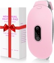 Vytápění Pads, Glyduny období Křehké Masáž Přenosný Bezšňůrový Vyhřívací Pad s 6 Teplo Levels a 6 Masážní Mode pro bolest zad Menstruační Vyhřívání Pad (růžová)