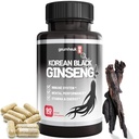 GeumHeuk Korean Black Panax Ginseng Capsule 1000mg - 90 Vegan Kapsle Non GMO, High Ginsenosids, High Absorption Rate, Enhance Imunity, Duševní výkon, Stamina & Energy, Muži & Ženy