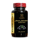 ACAI Berry Extract - Antioxidanty dodatek, Acai Powder, 4: 1 acai Berry Extract, All- Natural a Non- GMO Acai Boost Blend - 1 Lahvička 60 Kapsle