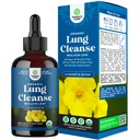 USDA Organic Mullein Drops for Lungs - Bylinné lunga Detox & Cleanse with Marshmallow Root Extract & Plantain Leaf for Respirační Lung Health - Mullein Leaf Tincture Drops for Breathing Support - 120ml
