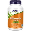 Nyní Potraviny doplňky, Chlorella 1000 mg s přirozeně se vyskytujícím chlorofylem, betakaroten, smíšené karotenoidy, vitamin C, železo a protein, 120 tablet