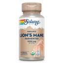 SOLARAY Organic Lions Mane Doplněk Kapsle - Poskytování 1000 mg Lví hřívy, Fermented for Enhanced Absorption - Vegan, 60denní záruka, Laboratorní ověřené, 30 Servings, 60 VegCaps