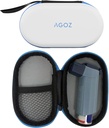 AGOZ ASTHMA Inhaler Medicine Cestovní taška Pouzdro pro děti a dospělé - Ochranné lékařské Pouch Držák Kryt se Zipper Closure a Wrist popruh (White)