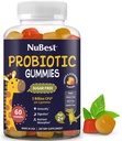 NuBest Daily Probiotic Gummies for Kids & Teens with 5 Billion CFU CFU 124; Podporuje imunitní, Gut, a trávicí zdraví 124; No Added Cukr 124; Yummy Strawberry & Orange Flavors CFU 124; 60 Premium Vegan Gummies