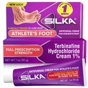 SILKA Anti- Fungal Cream, Clinical Anti- Fungus Foot Treatment, Jock Itch & Ringworm Remedy, Maximální síla, Fast- acting Relief from Stching & Burning, 1 Oz