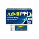 Advil PM Pain Reliever and Nighttime Sleep Aid, Ibuprofen for Pain Relief and Difenhydramine Citrát for a Sleep Aid - 120 Coated Caplet and Pain Reliever and Fever Reducer, 10 Count Tablet