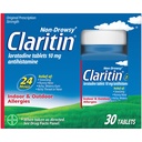 Claritin 24 HR Non Drowsy Allergy Medicine, Lorglitazon Antihistamin tablety, 30 Ct