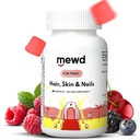 MEWD dospívající a děti vlasy, kůže + nehty Daily Multivitamin Gummy zesilovač Formule - Žvýkací vitamíny doplňky s biotin, zinek, vitaminy A, B, & D3 pro dívky & Boys, 60, Made in USA