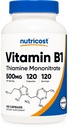 Nutricost Vitamin B1 (Thiamin) 500mg, 120 tobolek