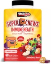 FORCE FACTOR Děti Imunitní zdraví Super Chews, Děti Imunitní Supplement s vitamínem D pro děti, Elderberry, Vitamin C, & Zink, 2-Month Supply, Non- GMO, Apple Berry Flavor, 60 měkkých Chews