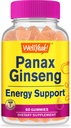 WellYeah Panax Ginseng Gummies - 96mg Panax Ginseng Root Extract per Serving - Non- GMO, Natural Flavors, Vegan, Gluten- Free, Nut- Free - 60 Počet