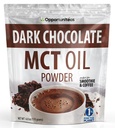 Oportuniteas MCT Oil Powder, Keto Creamer pro kávu, Nápoje & Smoothies, Nízký karb Keto Friendly, Zvýšení energie & Duševní soustředění, Dodatek pro Ketogenní strava, Gluten Free & Non- GMO, Tmavá čokoláda 6 oz