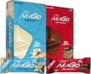 NuGo Original Variety, Vanilla Jogurt 15 barů a čokoláda 15 barů, 11g protein, Gluten Free, 30 Počet