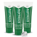 Biofreeze Pain Relief gel pro Knee, Neck, Hip, Joint, Rameno, & Jednoduché Backache, Artritida Pain Reliever, Sore Muscle Relief, Barevné Menthol Gel 4 Fl Oz (balení po 3)