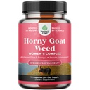 Nadržený kozí trávník pro ženy - Bylinné doplňky Hornygoatweed Ženy Komplex pro Hormon Balance Mood Support & Celkově Ženské Wellness - Maca Root & Tribulus Terrestris Ženský dodatek - 90 Počet