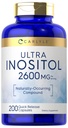 Carlyle Inositol dodatek 124; 2600mg IOR 124; 200 Kapsle 124; pro ženy a muže 124; jako Myo- Inositol IOR 124; Non- GMO, gluten zdarma