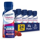 Zajistit Kompletní Jahodové Nutriční Shake, Kompletní, Vyvážená náhrada jídla, připraven k pití, 30g protein, 25 Vitamíny & Minerály, 10 fl oz - 24 Pack