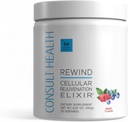 Consult Health Rewind 1000 mg MSM, Cellular Omlazení Powder Drink Mix - Lykopen, Polyfenoly, Kolagen & Elastin Podpora pro spojky, kůže, vlasy a nehty - Berry Flavor - 30 Služební