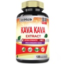 Kava Kava dodatek Extract Kapsle, 4 měsíce Dodávka s Ginkgo, Ashwagandha, Valerian - Relaxation Supports Supplement- 120 Vegan Kapsle