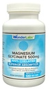 Wonder Laboratories Magnesium Glycinate 500 mg, 100% Chelated for Superior Absorpce, Non- GMO, NO Gluten Dairy & Soy, Podporuje svalovou, kloubní a srdeční zdraví (120)
