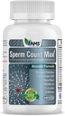 America Medic & Science Sperm Count Max (60 kapslí) 124; mužský doplněk plodnosti cd 124; Zvyšuje počet spermií a reprodukční zdraví cd 124; Prenatální vitamíny pro muže cd 124; se zinkem, CoQ10, vitamin C, B2, a B12