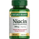 Nature 's Bounty Niacin 500mg Flush Free, Cellular Energy Support, Podporuje nervové zdraví, 120 Kapsle