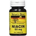 Nature 's Blend Niacin 50 Milligram 100 Tabs