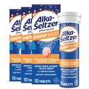 Alka- Seltzer Energy Boost: Kofein & Guarana, B Vitamíny, Podporuje duševní bdělost a fyzickou energii, denní doplněk energie, Fizzy Tablety, Sugar- Free, Light Tropical Punch Flavor, 30ct