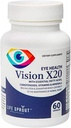 Vision X20 with Lutein, Beta-Caroten, L-Glutatione, Bilberry and Niacin for Vision Support, Cell Eye Health