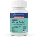 WELMATE - Alergie Relief - Fexofenadine HCl 60 mg - 12 Hodin Non- Drowsy Antihistamin - Nutsing - Runny Nose - Itchy Eyes, Nose & Throat - Alergie Relief Tablety - 200 Počet