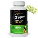 Iodidové tablety kalium 130 mg iodidu 124; 120ct jódové tablety pro radiační expozici - Jodové pilulky draselné - YODO Naciente - KI pilulky - Made in USA - ThyroShield