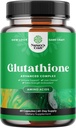 Skin Brighting Glutathione Dodatek s Mlékem Thistle 1000mg - Glutathione Bělení kůže Kapsle s Alpha Lipoic Acid pro péči o játra, Podpora energie a imunitní pomoc - pro muže a ženy - 60 Počet