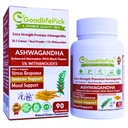 Premium Ashwagandha Kapsle s Black Pepper. Výkonné 5% Wthanolides z Ashwagandha Powder & 20: 1 Extract 90 ct. Natural NonGMO NO Rice Powder NO Filler