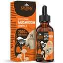 Liposomální houby Complex Kapky 2000 MG - 20 Organické houby Extrakty - Pokročilý tekutý vzorec pro imunitu, kognitivní a paměti - Lví hříva dodatek, Reishi, Cordyceps, Chaga, 30 Služebnictví