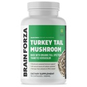 Mozek Forza Organic Turkey Tail Houba Kapsle, Houba Prášková imunitní podpora, Játra a Digest Podpora zdraví, Organic Defense Support, Non- GMO, Vegan, Organic, 90 Kapsle