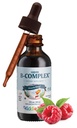 Maxi Health Kids Raspberry Liquid Vitamin B Complex - Vitamin dodatek s vitaminem B12 - Sublingvální B Vitamíny Komplexní kapky pro děti s B1 B2 B3 B5 B6 Biologická kyselina listová - 2 fl. Ounces