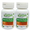 Bitter Melon Forte Capsule 500 mg. 60 Veg. Karela (Momordica Charantia) Extrakční kapsle pro muže a ženy 124; Ayurvedic Herbal Supplement / Remedies Appen124; 10: 1 Forte (2 láhve 60 Kapsle)