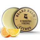 Striking Viking Beard Balm pro muže - Leave in Beard Conditioner - Styling Balm Vyrobeno s přirozeně odvozené máslo, Argan & Jojoba Oils (2 Ounce (balení po 1), Citrus)