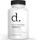 Omega 3 Rybí olej 1000mg dodatek - Omega 3 DHA dodatek EPA pro muže a ženy pro pleť, hřebíky, kognitivní, a srdeční podpora - 60 Enteric Coated Fish Oil Softgels, Made in USA