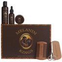 Melanin Kings Beard Grooming Kit pro muže - Paměti se starodávnými africkými přírodní ingredience current 124; Beard Wash, Oil, Balm, Brush, Comb, Trimming nůžky