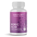 Seroflora Kyselina boritá Vaginální Suppositors - Podporuje Vaginální pH Balance a kontrola zápachu s USP lékařské třídy jemný prášek, snadné rozpuštění, Made in USA -600 mg 60 Počet