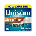 Unisom SleepTabs, Nighttime Sleep- aid, Doxylamin Succinate, 80 tablet