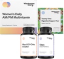 PMS Support Bundle 124; Myo- Inositol & D- Chiro Inositol Blend Capsule 30- Day Supply 124; Vitex Chasteberry dodatek pro ženy 120- Day Supply pro ženy 124; Premium Multivitamin pro ženy 124; Morning Ness Tea 15ct