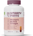 SmartyPants Women 's Multivitamin Gummies: Omega 3 Fish Oil (EPA / DHA), Methylfolát, CoQ10, Vitamin D3, C, Vitamin B12, B6, A, K & Zinek, Inositol, Gluten Free, 120 Day Supply (20 Day Supply)