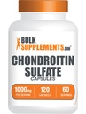 BulkSupplements.com Chondroitin Sulfath Kapsle - Nutriční dodatek, Chondroitin Sulfath 1000 mg - Gluten Free, 2 Kapsle per Serving, 120 Počet (balení po 1)
