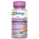 SOLARAY Vital Extracts Ashwagandha 470mg - Výkonný Adaptogen - Ashwagandha Doplňky w / 7mg Witanolides, Wellness Support, Vegan, Non- GMO, Laboratorní ověřené, 60- denní záruka, 60 Služeb, 60 VegCaps