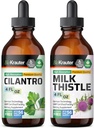 BIO KRAUTER Cilantro tinktura 4 Fl. Oz. & Mléko tenké tinktura 4 Fl. Oz.