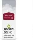 Unived Gel 100 - Vegan Energy Gel for Endurance Sportes Runners & Cyclists - 100kcal - Black Cherry - Balení po 6 ks