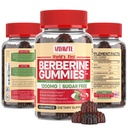 Berberine s Ceylon Skořice Gummies - bez cukru, 98% čisté a 10x Absorpce - 1200mg HCL Organic Berberine dodatek pro řízení hmotnosti, imunita, Metabolické a stravitelné zdraví (30 dní)